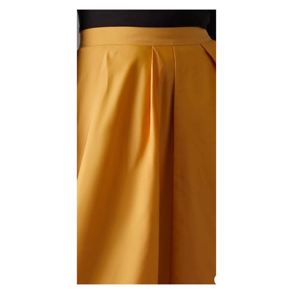 NWOT Anthropologie Nikita Mhaisalkar High Slit Maxi Skirt in Gold Size XSMALL - Picture 9 of 10